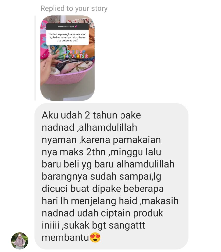 Bisnis Online Agen, Mitra, Reseller Pembalut Kain & Menspad Nadnad