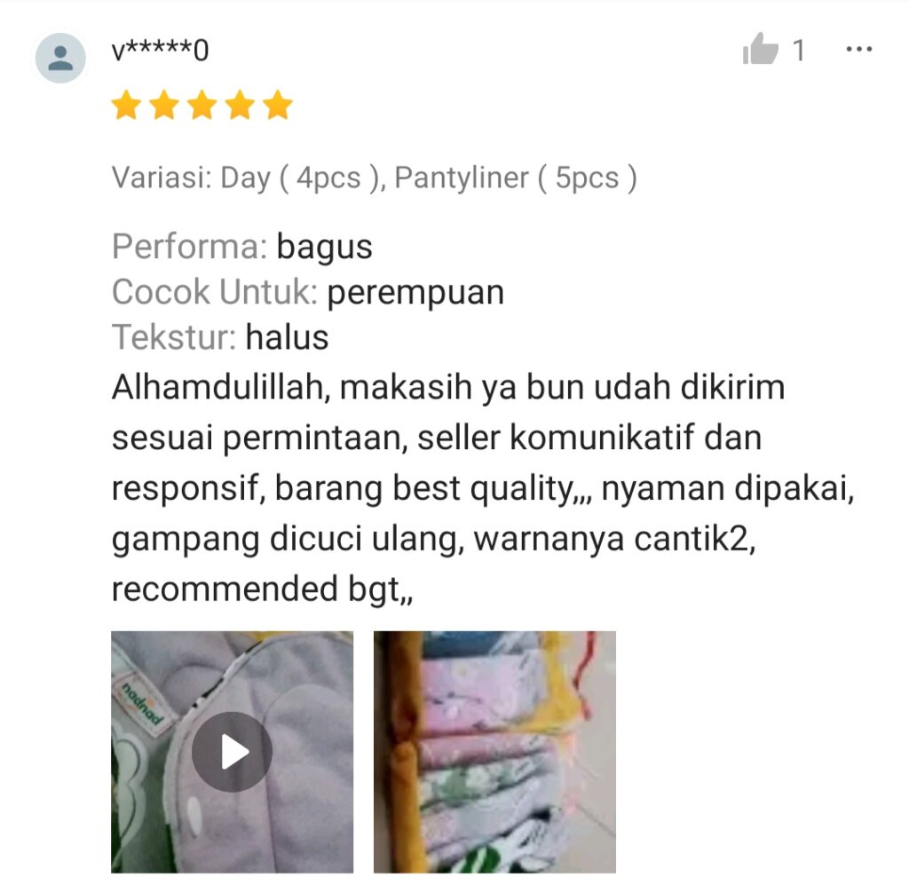 Bisnis Online Agen, Mitra, Reseller Pembalut Kain & Menspad Nadnad