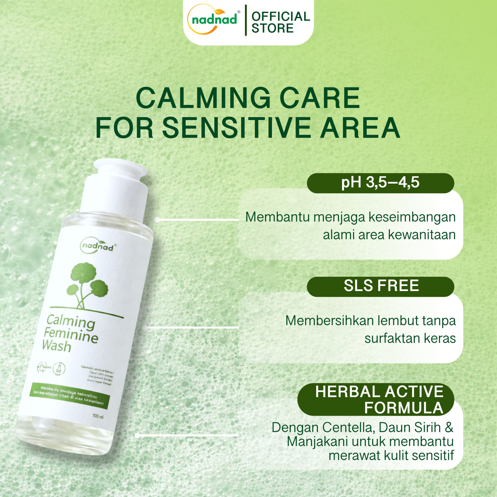 Sabun Pembersih Kewanitaan - Calming Feminine Wash 2 Sabun Pembersih Kewanitaan - Calming Feminine Wash - Gambar 2